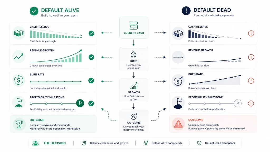 Default Alive or Default Dead? A Checklist for Founders (2026)