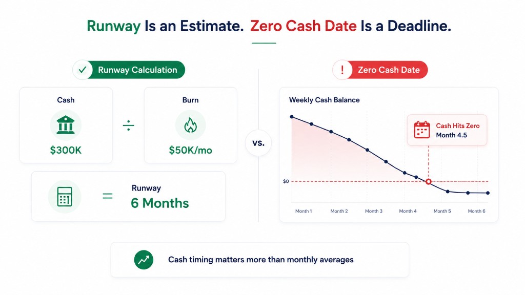 Zero Cash Date: How to Calculate It Weekly, Not Monthly